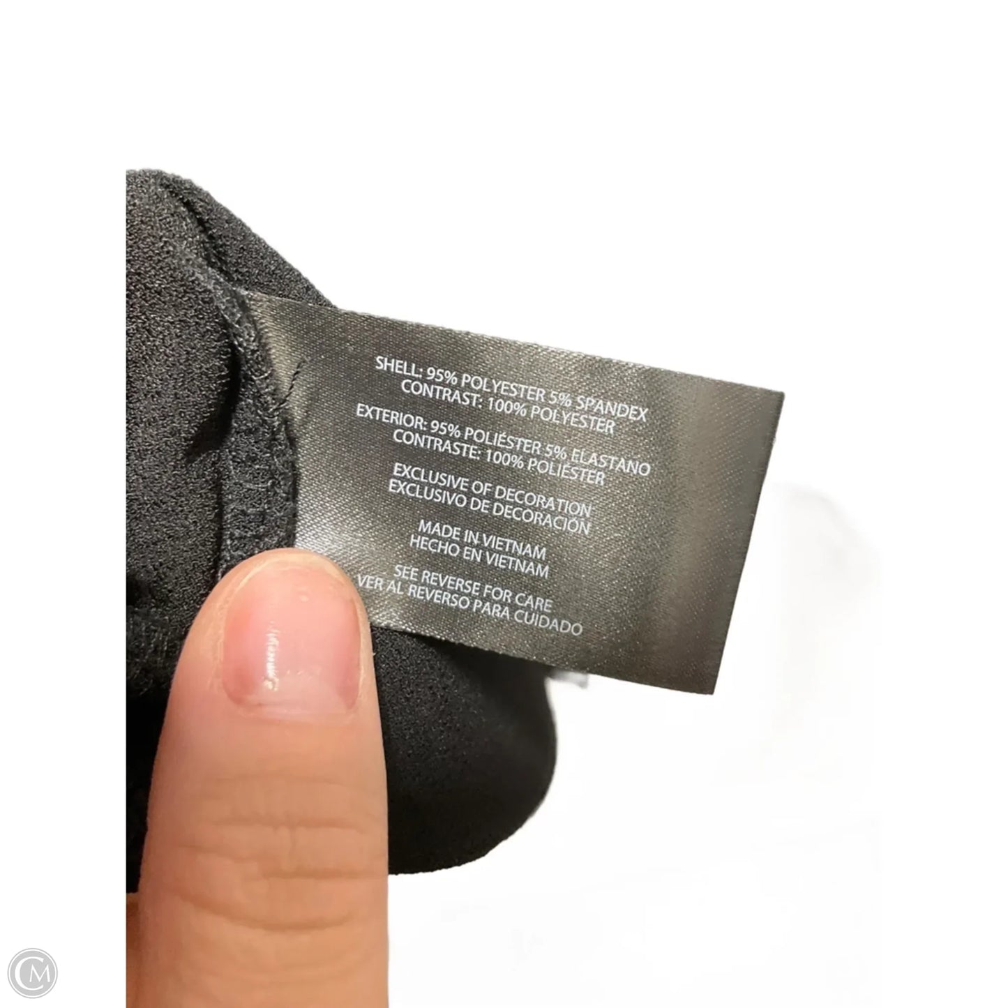Top 3/4 Sleeve Basic By Banana Republic In Black, Size: Xl