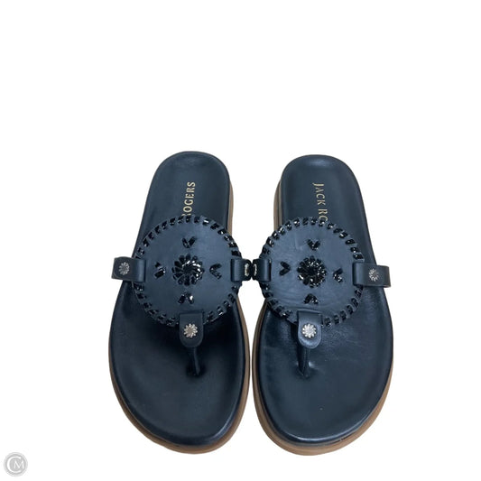 Sandals Flats By Jack Rogers In Black, Size: 7