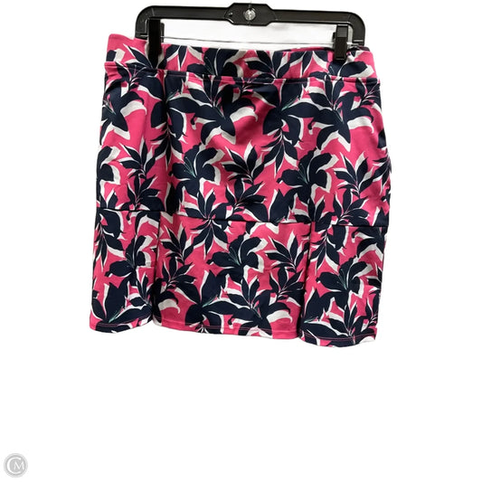 Athletic Skort By Stella Parker In Blue & Pink, Size: Xl