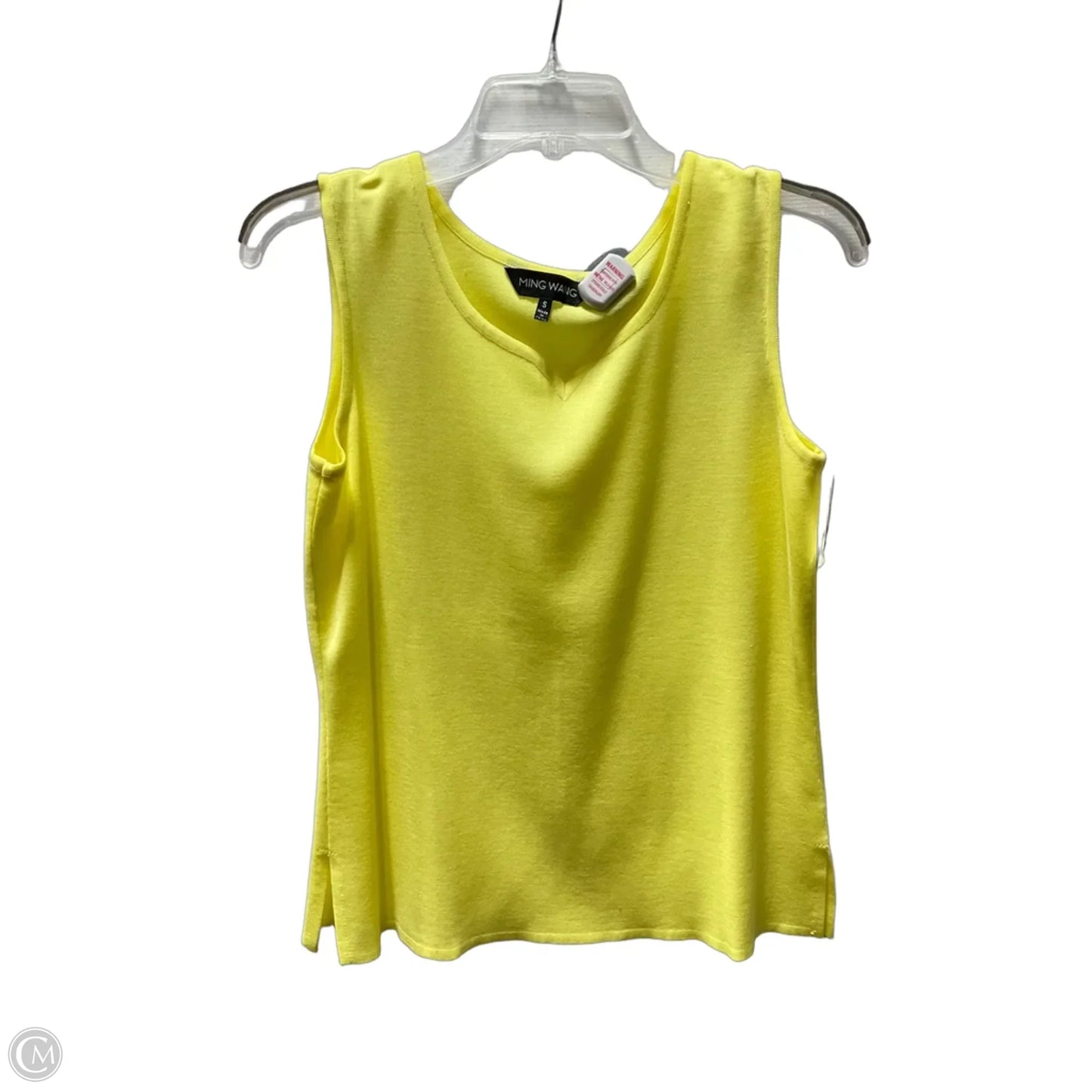 Top Sleeveless Basic By Ming Wang In Yellow, Size: S