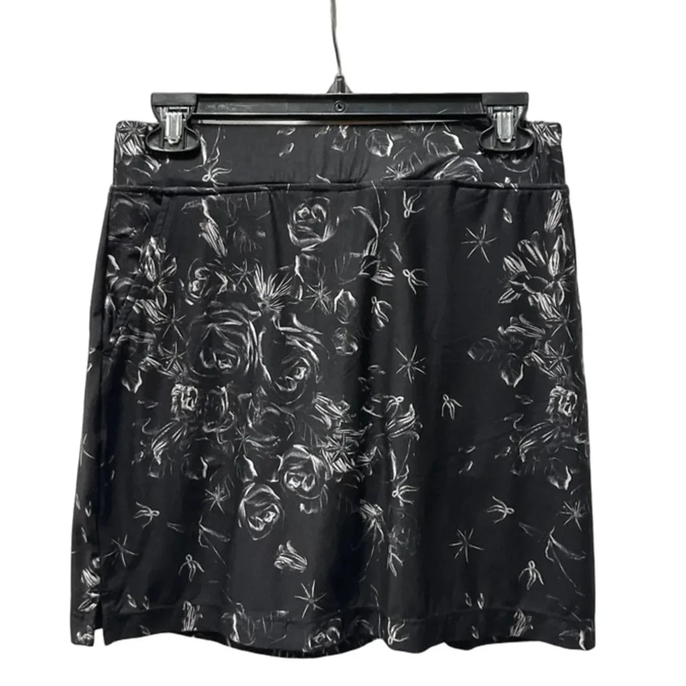 Athletic Skort By Kyodan In Black & White, Size: Sp