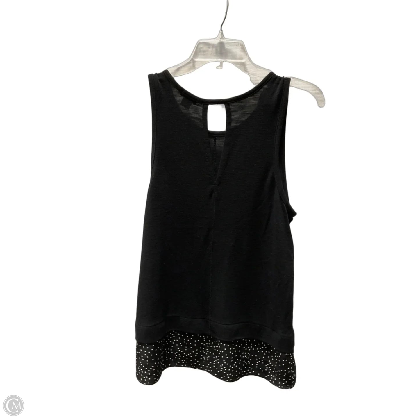 Top Sleeveless Basic By J. Crew In Black & White, Size: M
