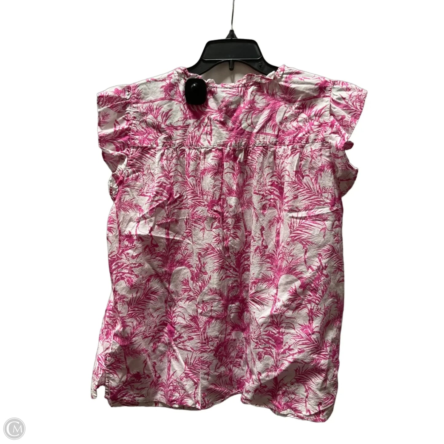 Top Sleeveless Basic By Lane Bryant In Pink & White, Size: 16