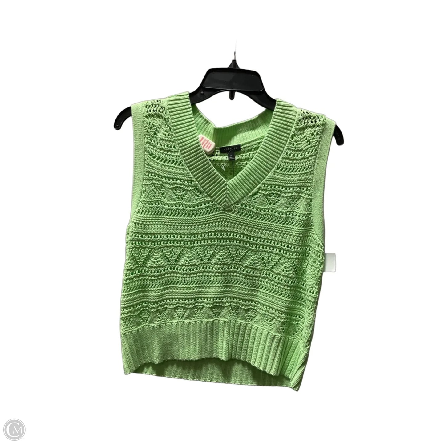 Top Sleeveless Basic By Talbots In Green, Size: Xs