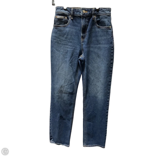 Jeans Straight By Calvin Klein In Blue Denim, Size: 6