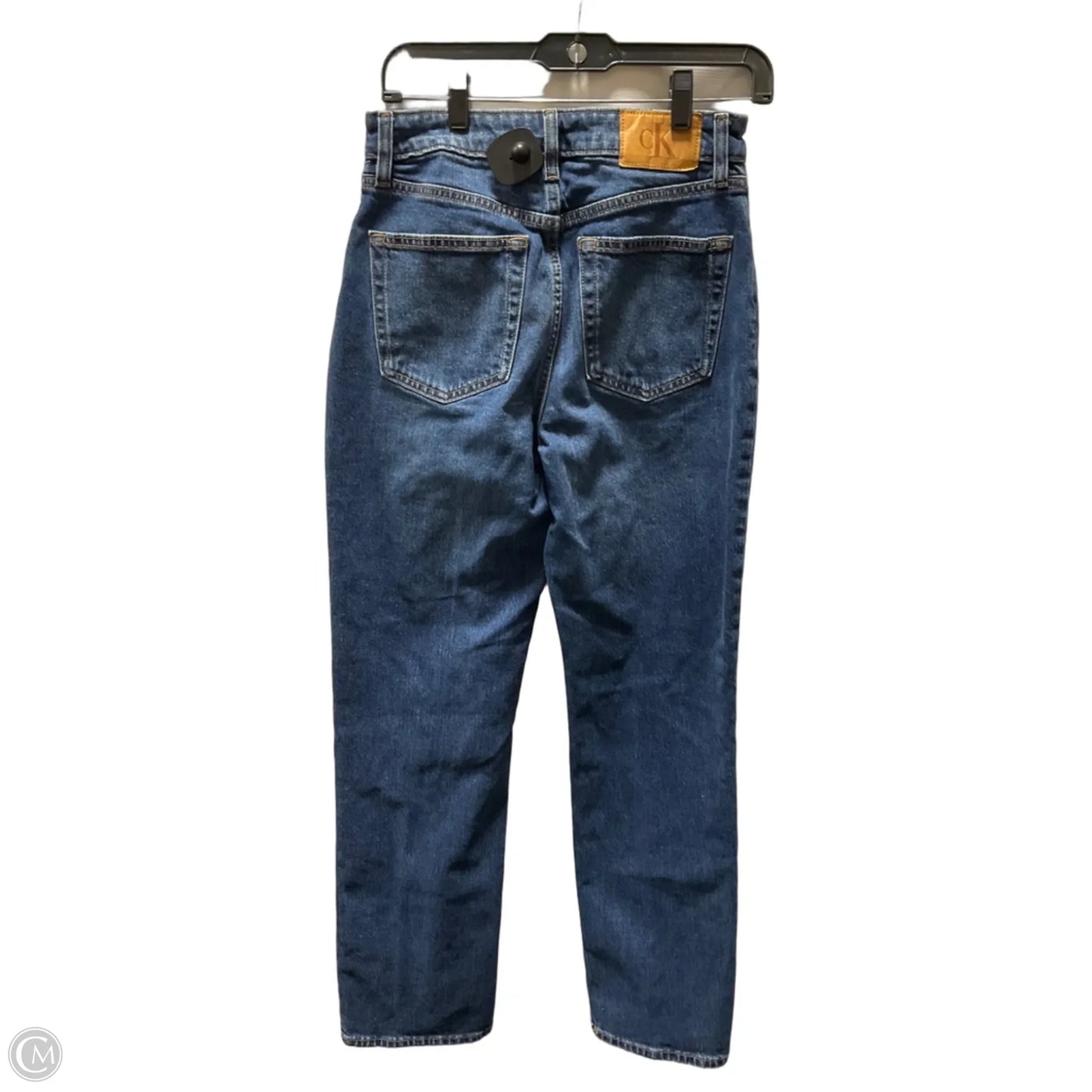Jeans Straight By Calvin Klein In Blue Denim, Size: 6