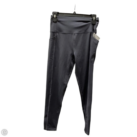 Athletic Leggings By Calvin Klein In Grey, Size: M