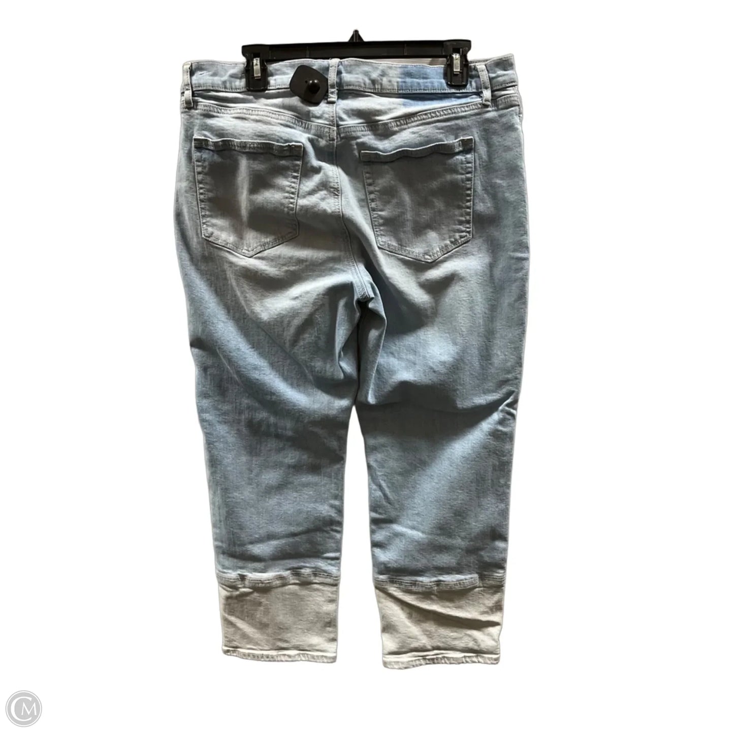 Jeans Straight By Loft In Blue Denim, Size: 14