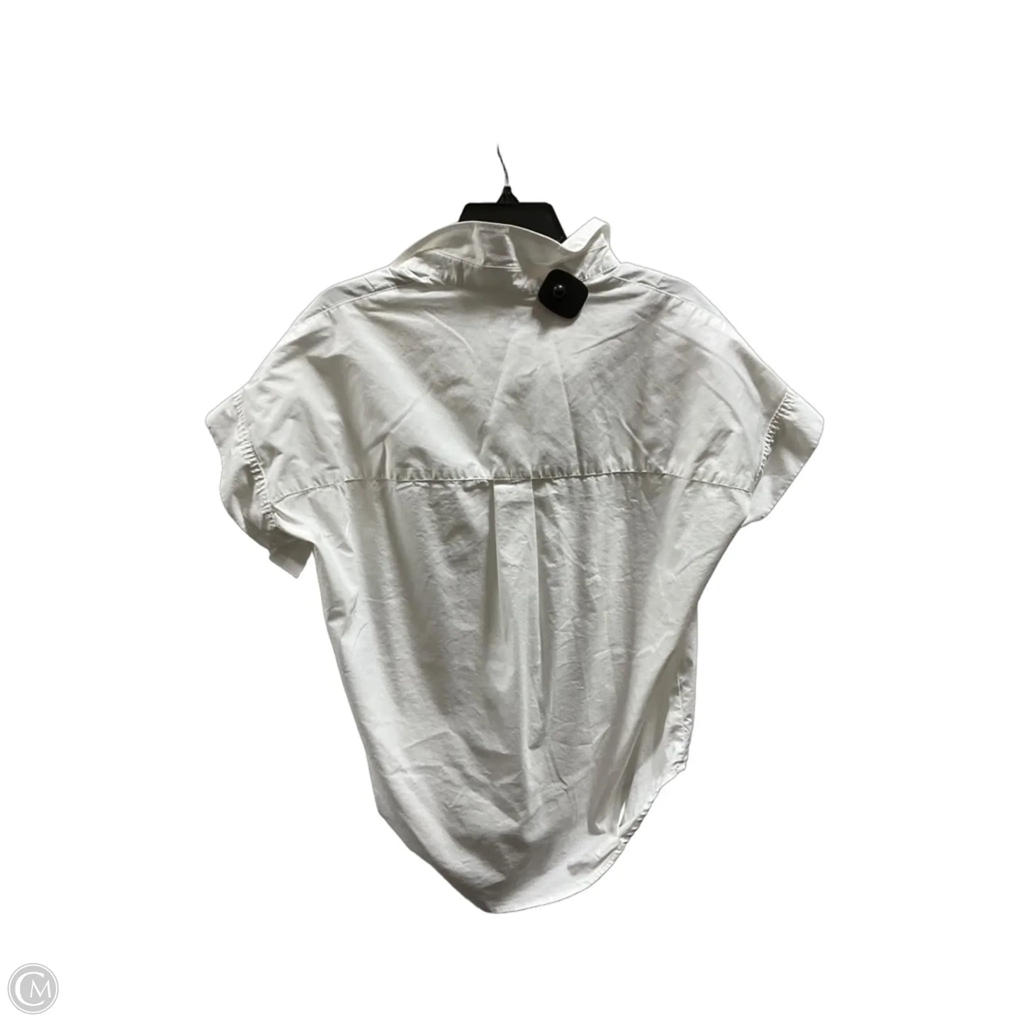 Blouse Short Sleeve By Magaschoni In White, Size: Sp