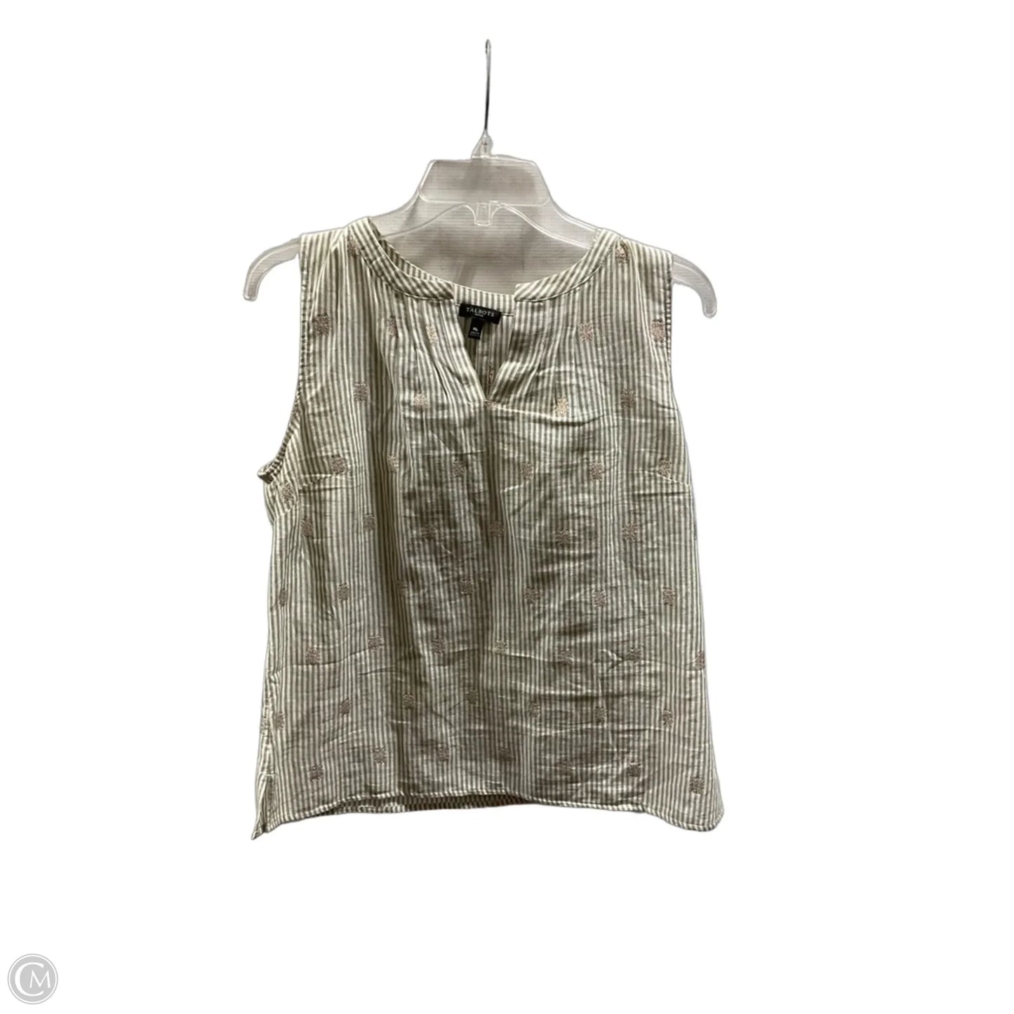 Top Sleeveless Basic By Talbots In Green, Size: Mp