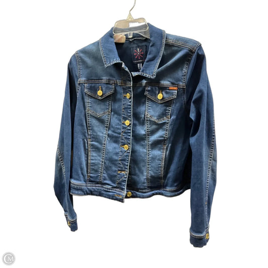 Jacket Denim By Isaac Mizrahi Live Qvc In Blue Denim, Size: 6