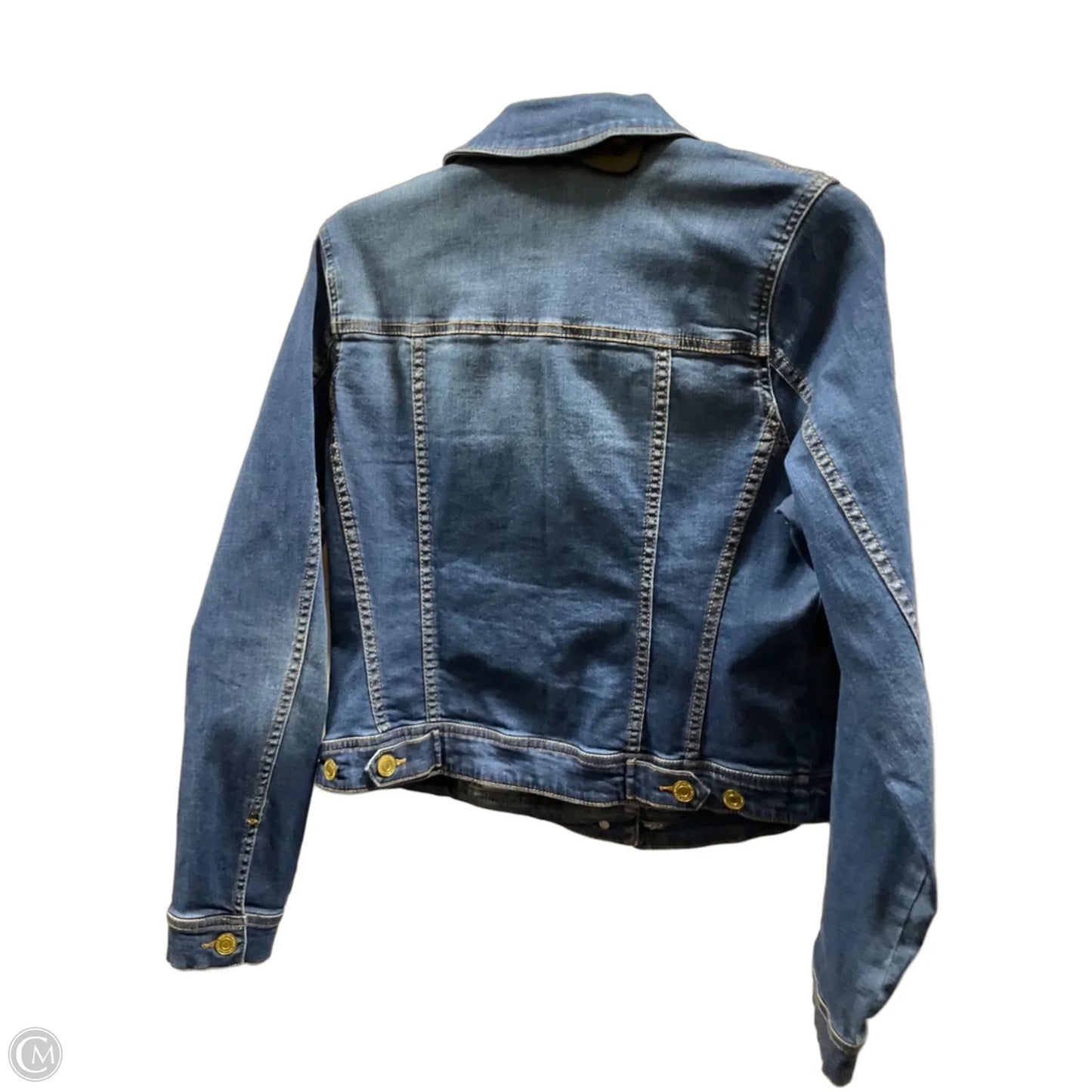 Jacket Denim By Isaac Mizrahi Live Qvc In Blue Denim, Size: 6