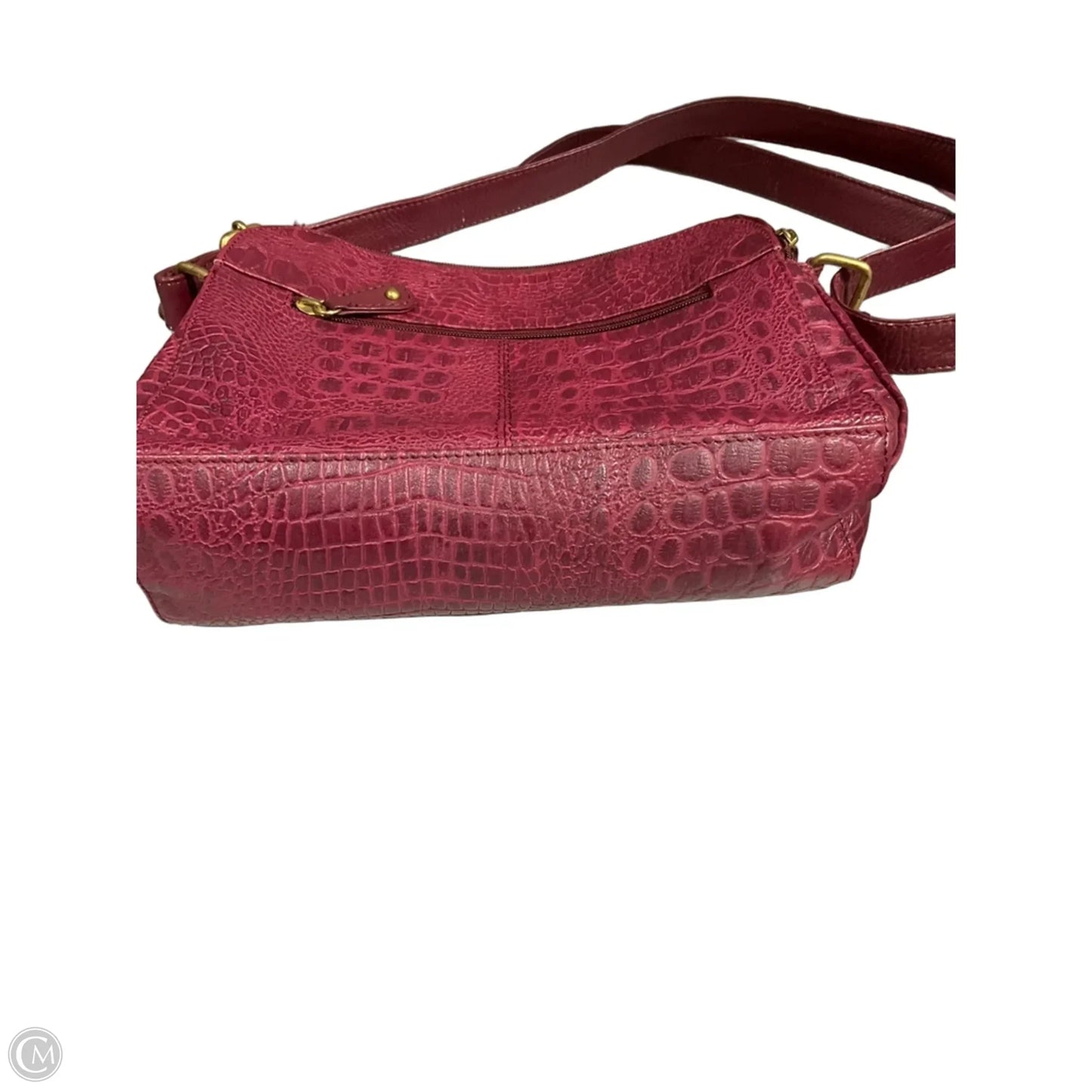Handbag Leather By Clothes Mentor, Size: Medium
