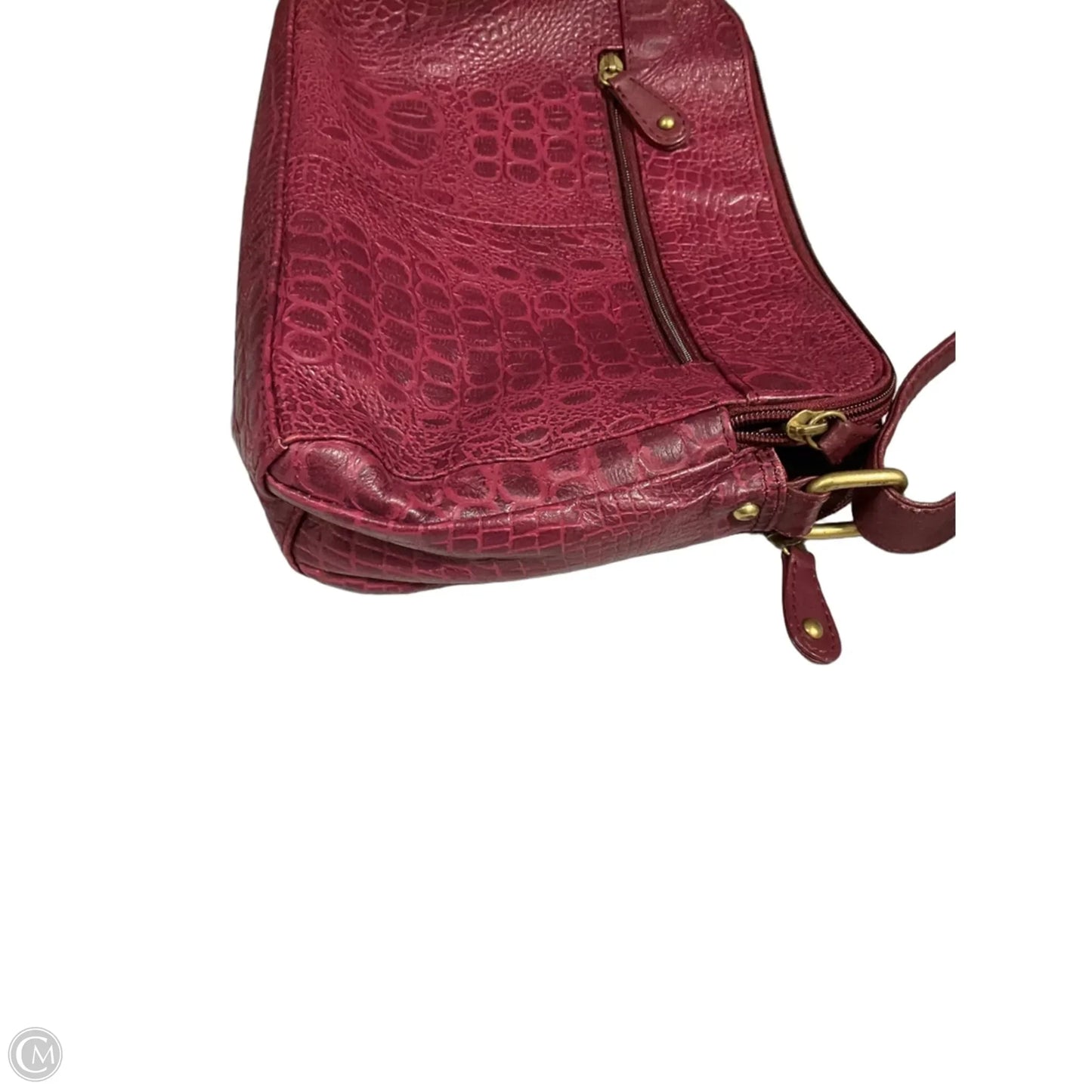 Handbag Leather By Clothes Mentor, Size: Medium