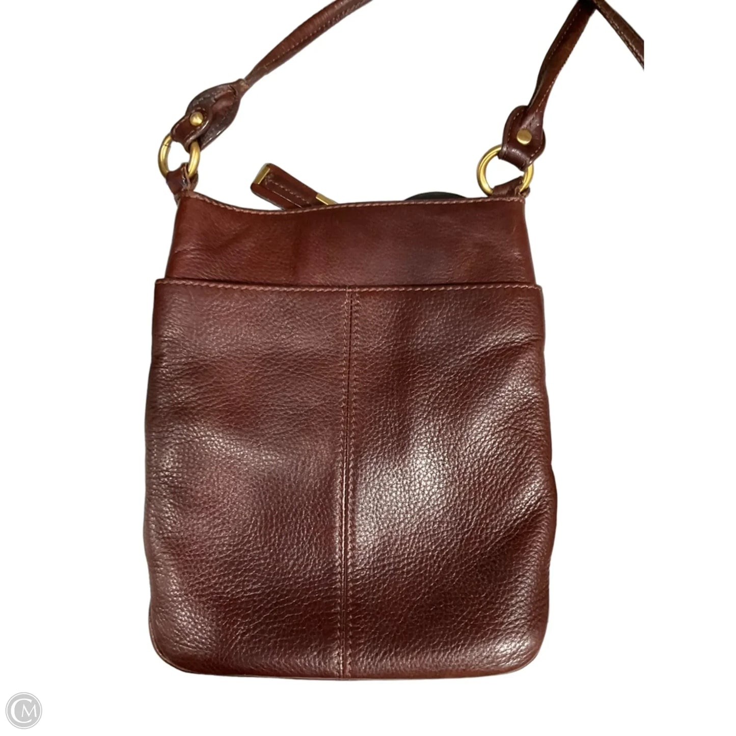 Handbag Leather By B. Makowsky, Size: Medium