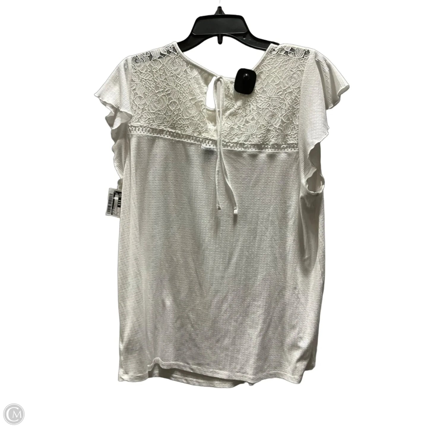Top Short Sleeve Basic By Torrid In White, Size: 2