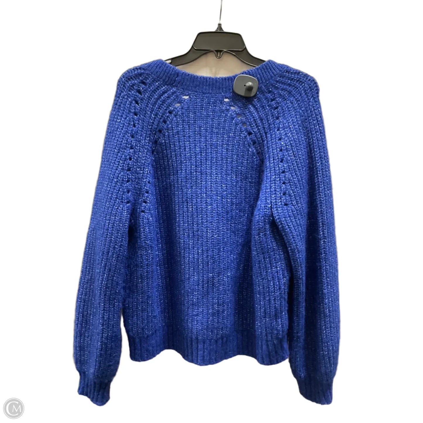 Sweater Cardigan By Loft In Blue, Size: Xl