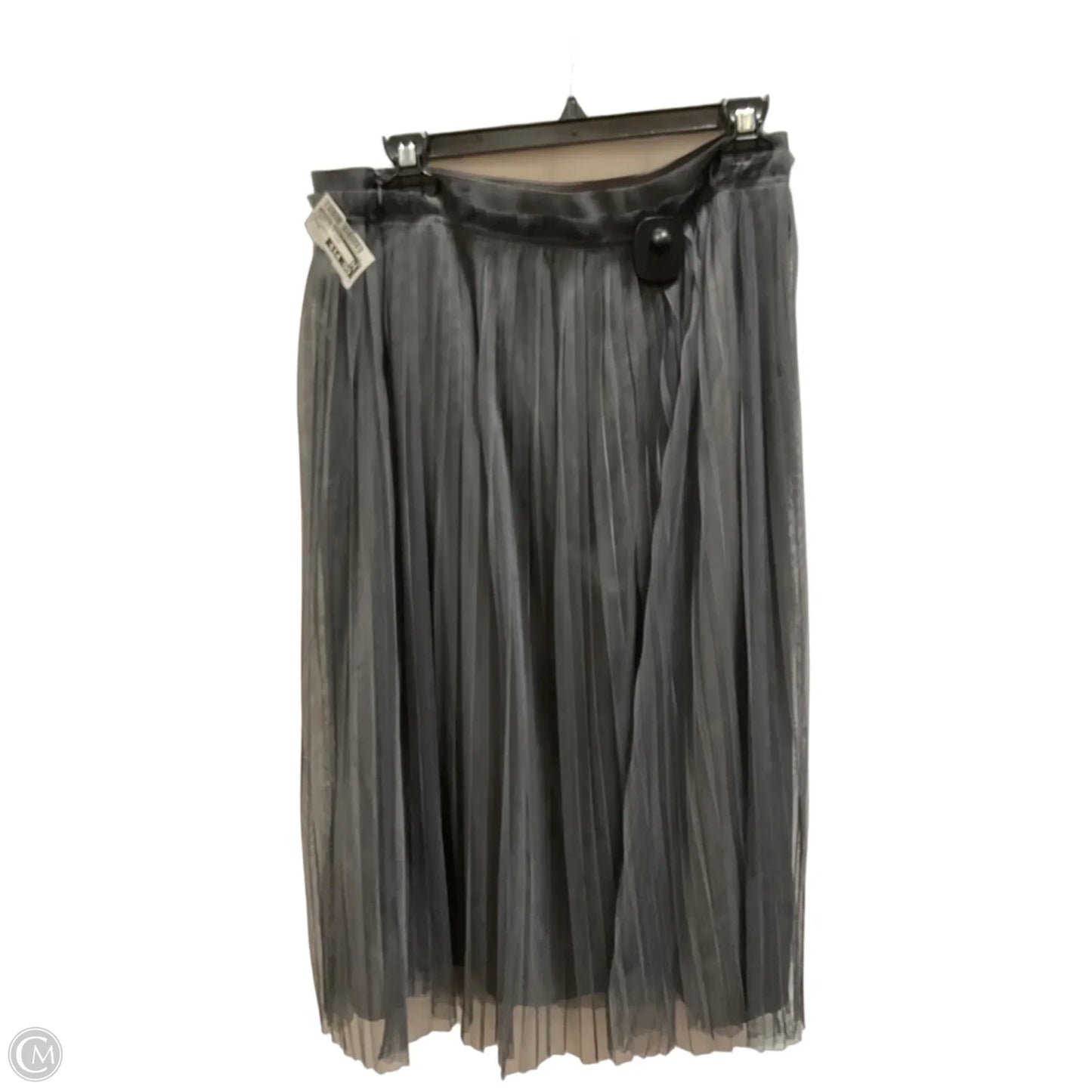 Skirt Midi By Banana Republic In Grey, Size: 8