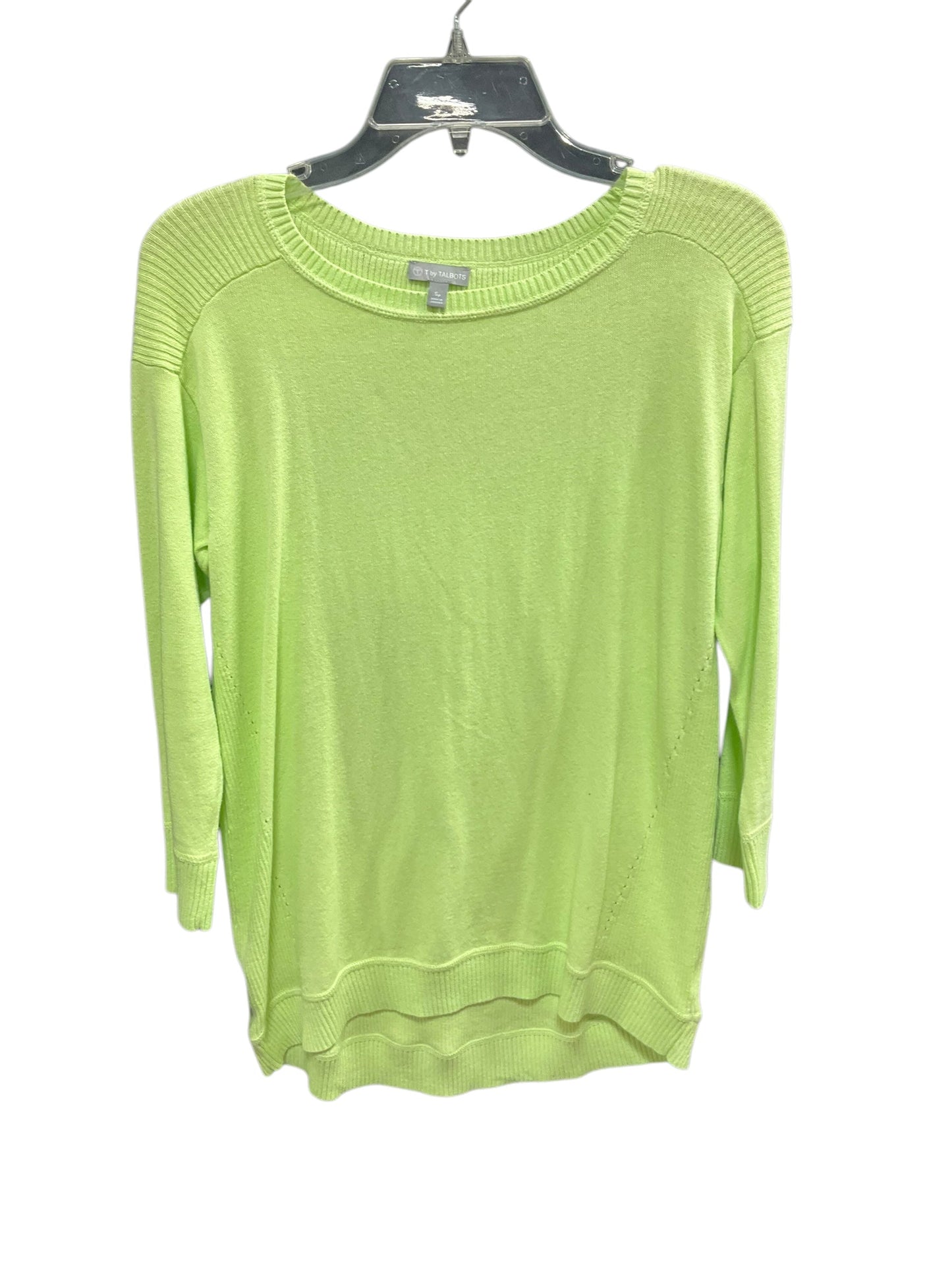 Sweater By Talbots In Lime Green, Size: S