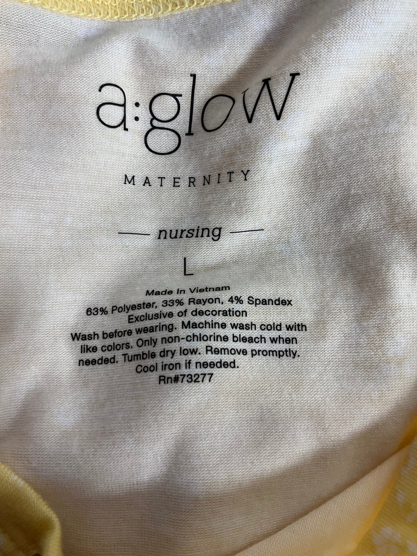 Nursing Top Short Sleeve A Glow, Size L