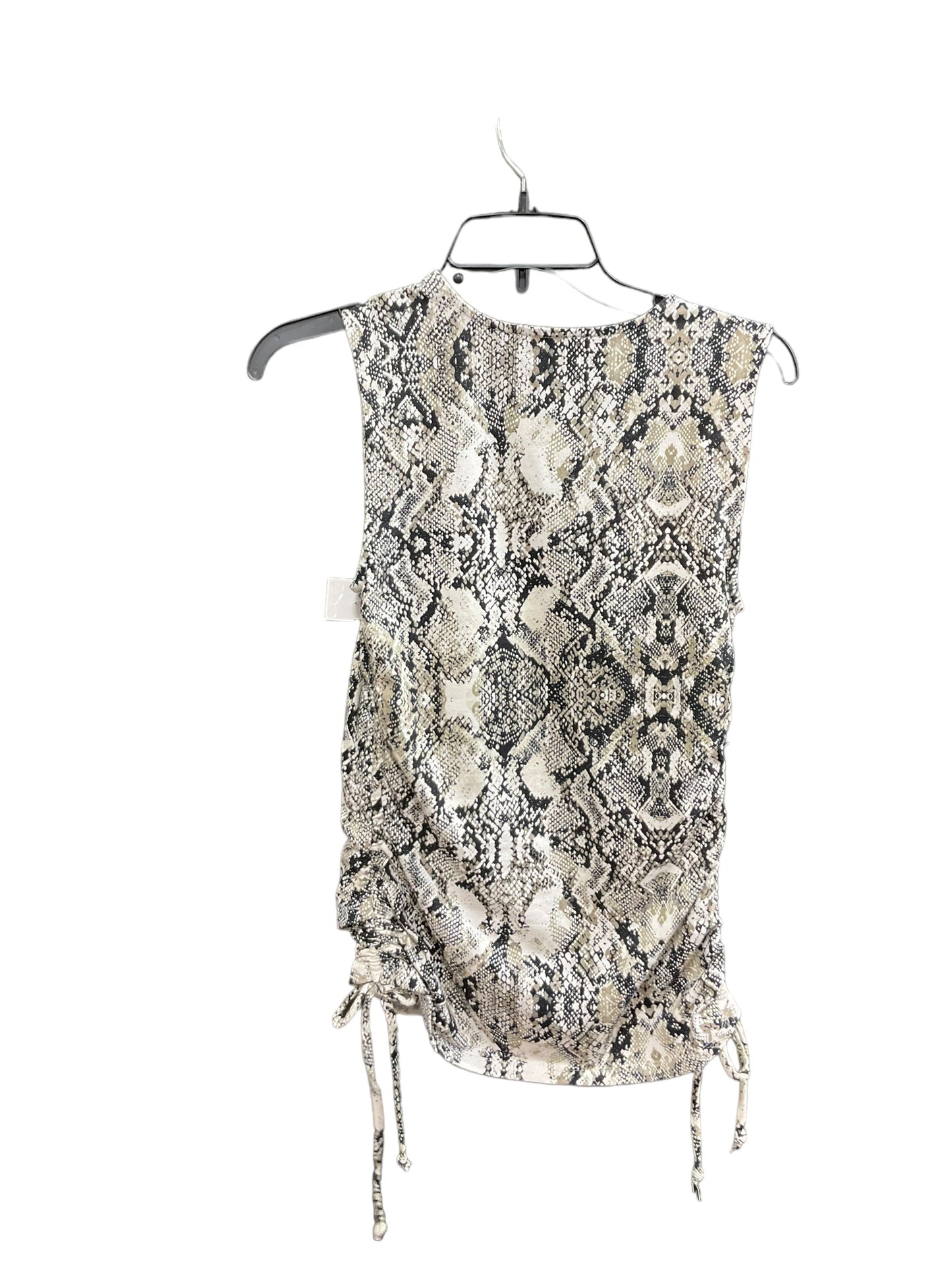 Snakeskin Print Top Sleeveless Inc, Size S