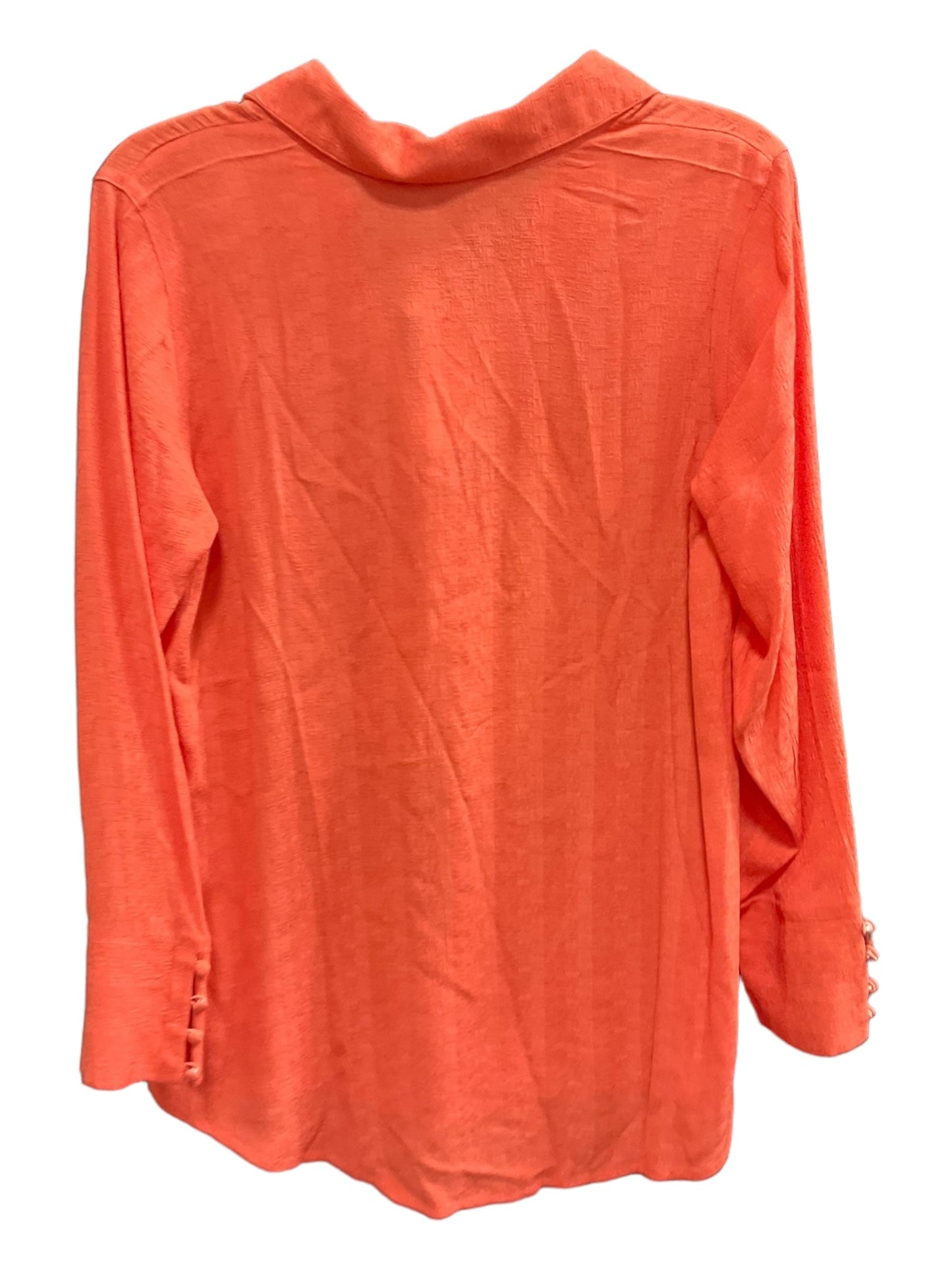 Orange Top Long Sleeve Soft Surroundings, Size S