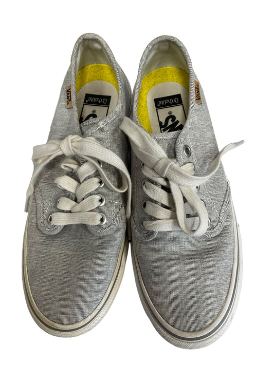 Grey Shoes Sneakers Vans, Size 6