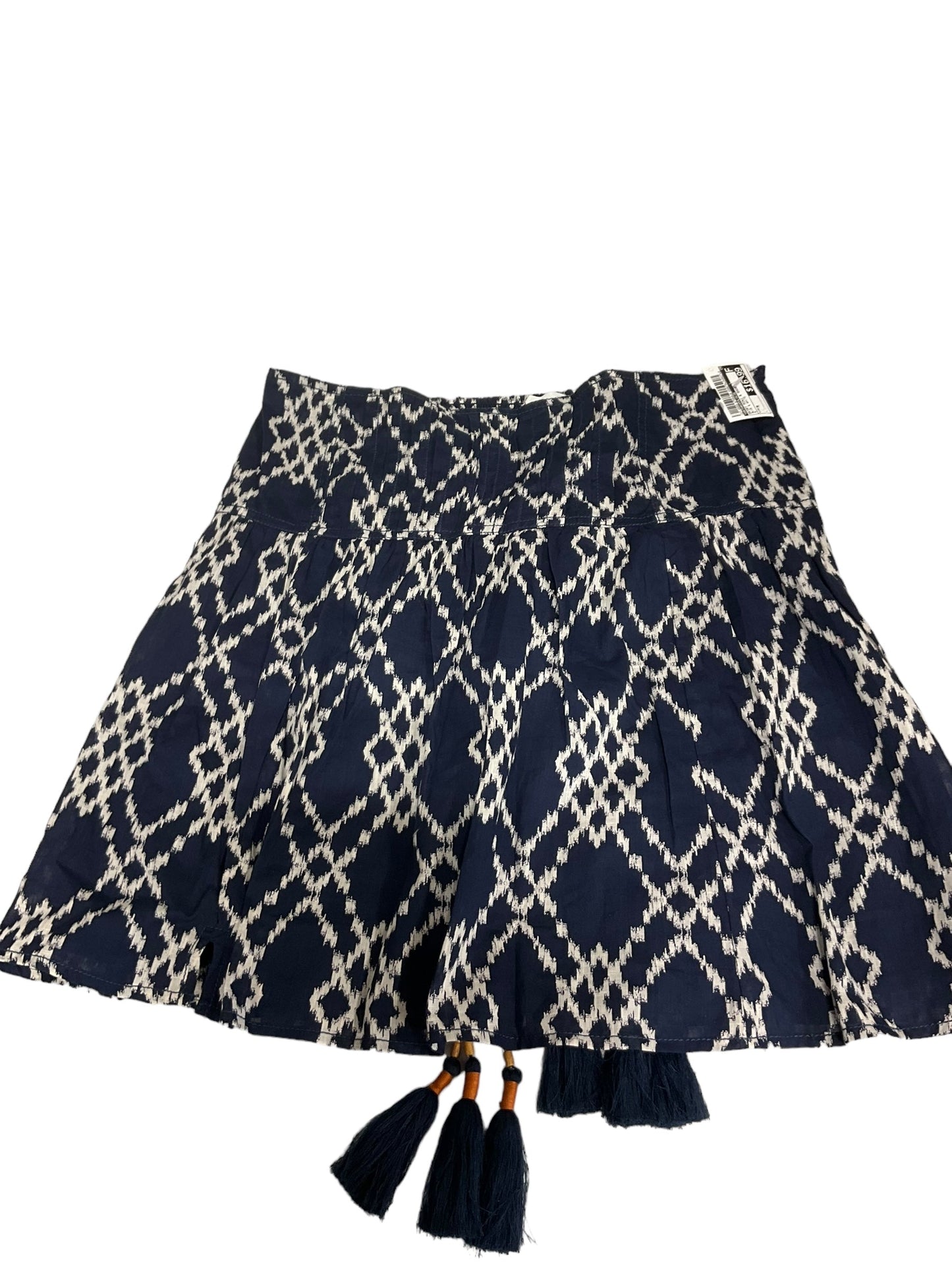 Blue & White Skirt Mini & Short Anthropologie, Size M