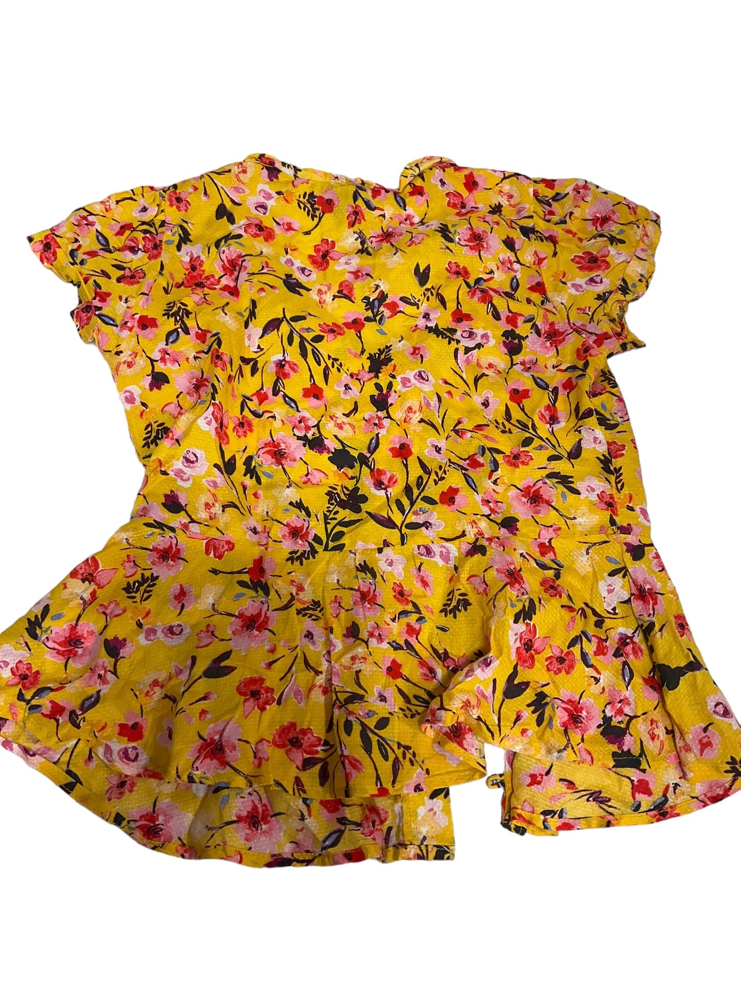 Yellow Top Short Sleeve Jessica Simpson, Size S