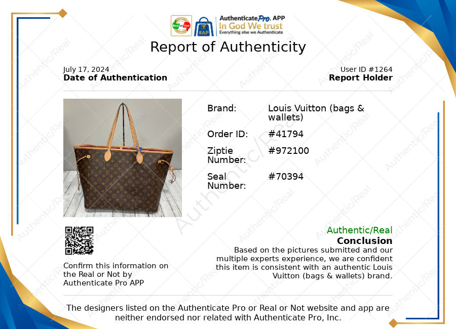 Tote Luxury Designer Louis Vuitton, Size Large