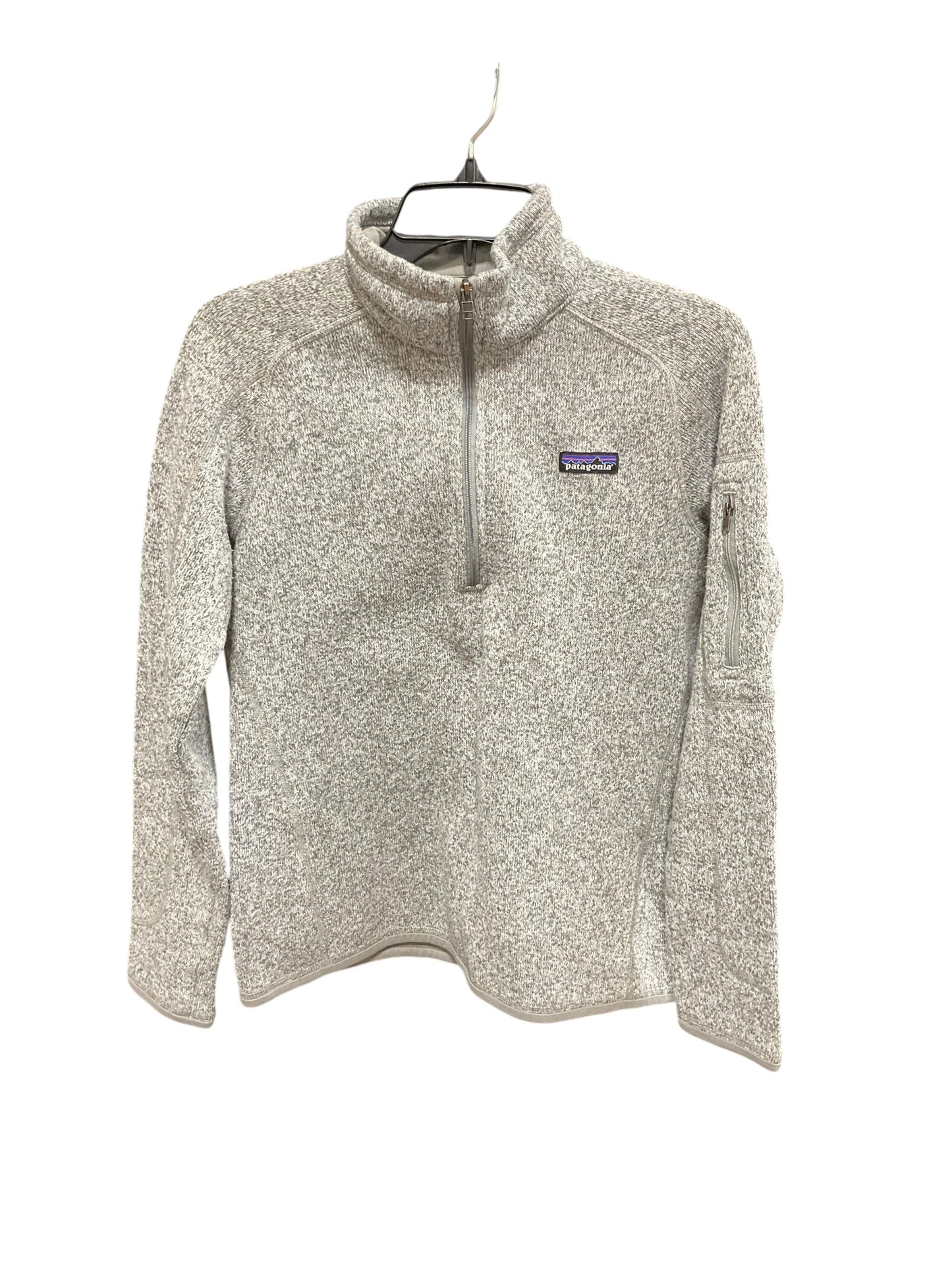 Jacket Fleece By Patagonia In Grey, Size: M