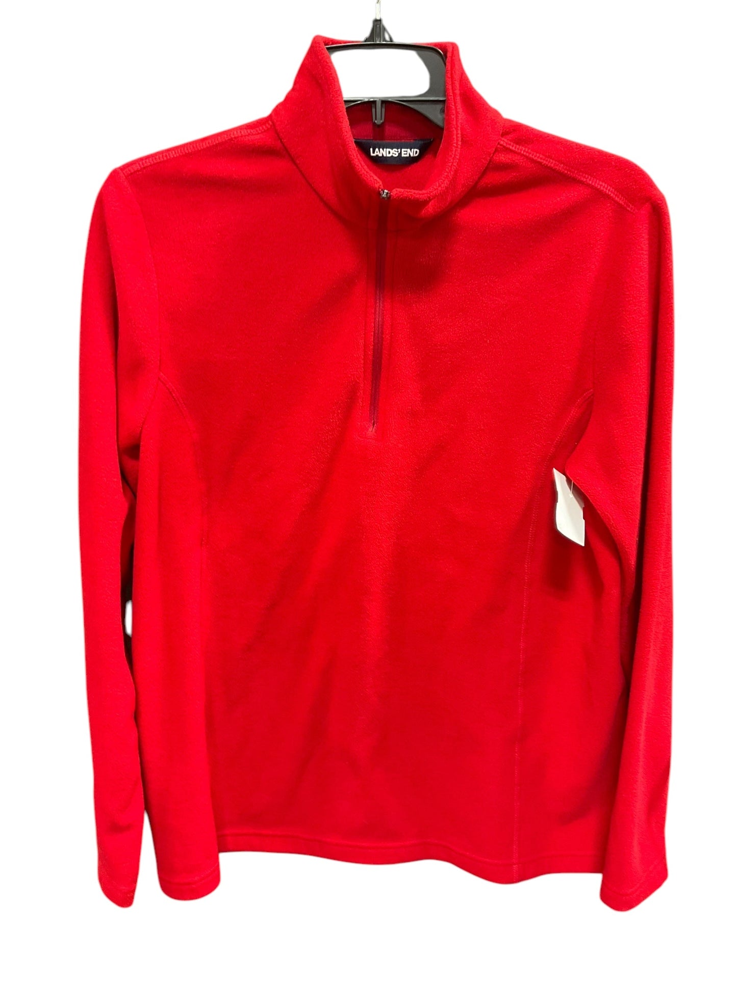 Jacket Fleece By Lands End In Red, Size: M