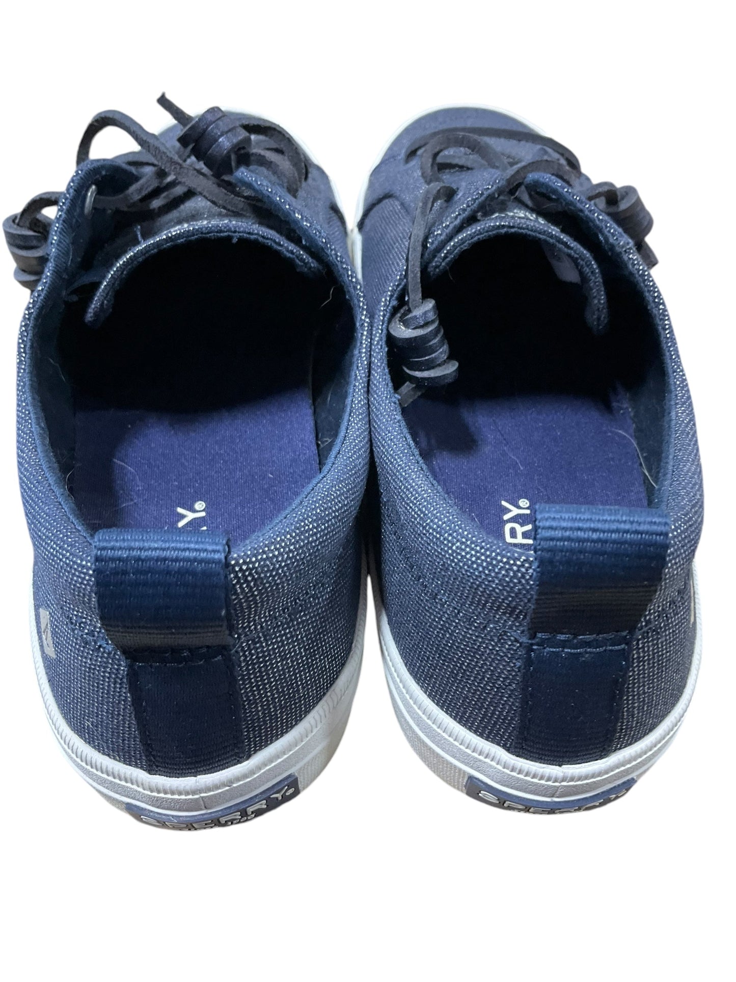 Shoes Sneakers By Sperry In Blue Denim, Size: 8.5