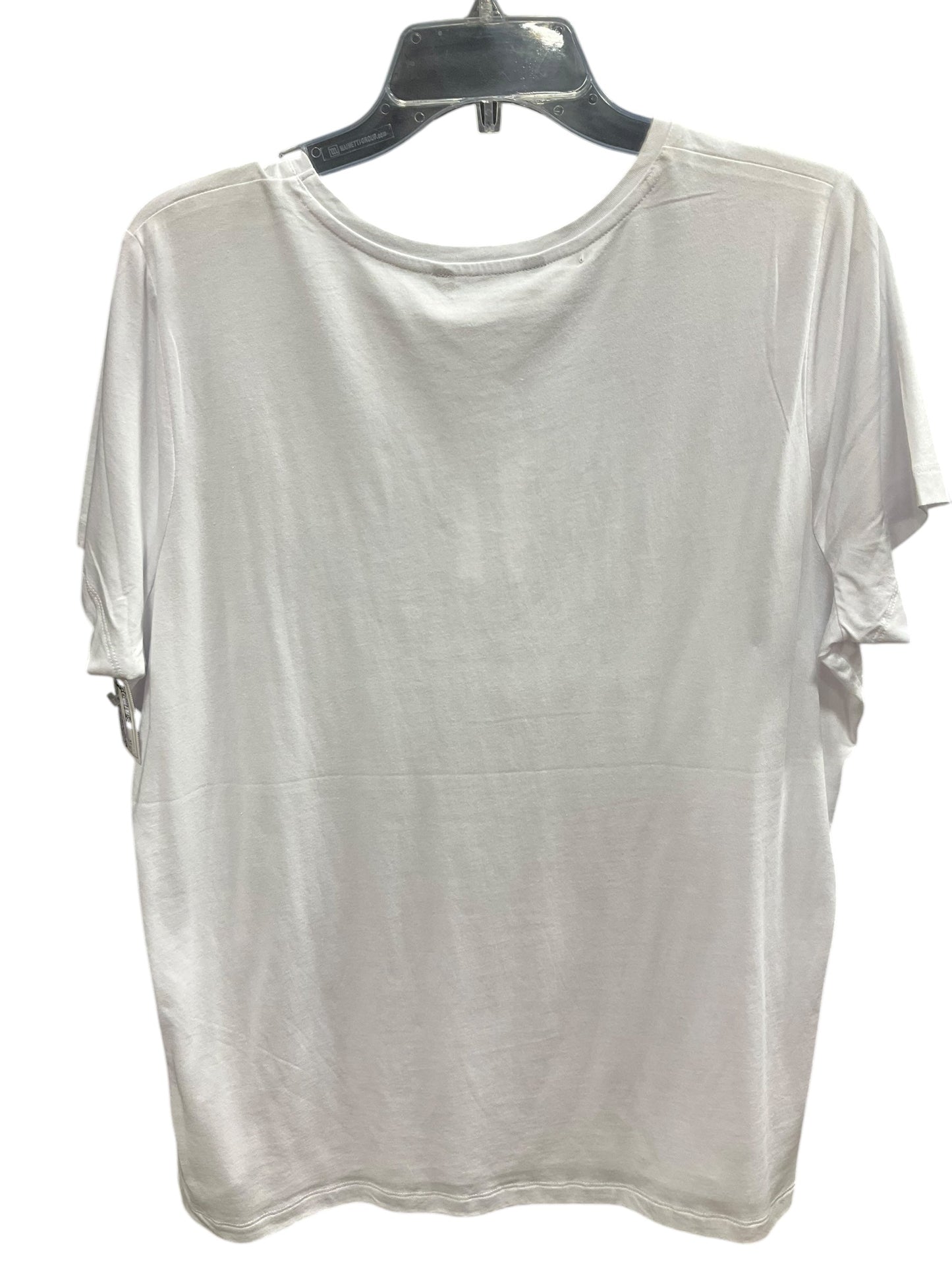 Top Short Sleeve By Lauren By Ralph Lauren In White, Size: 1x