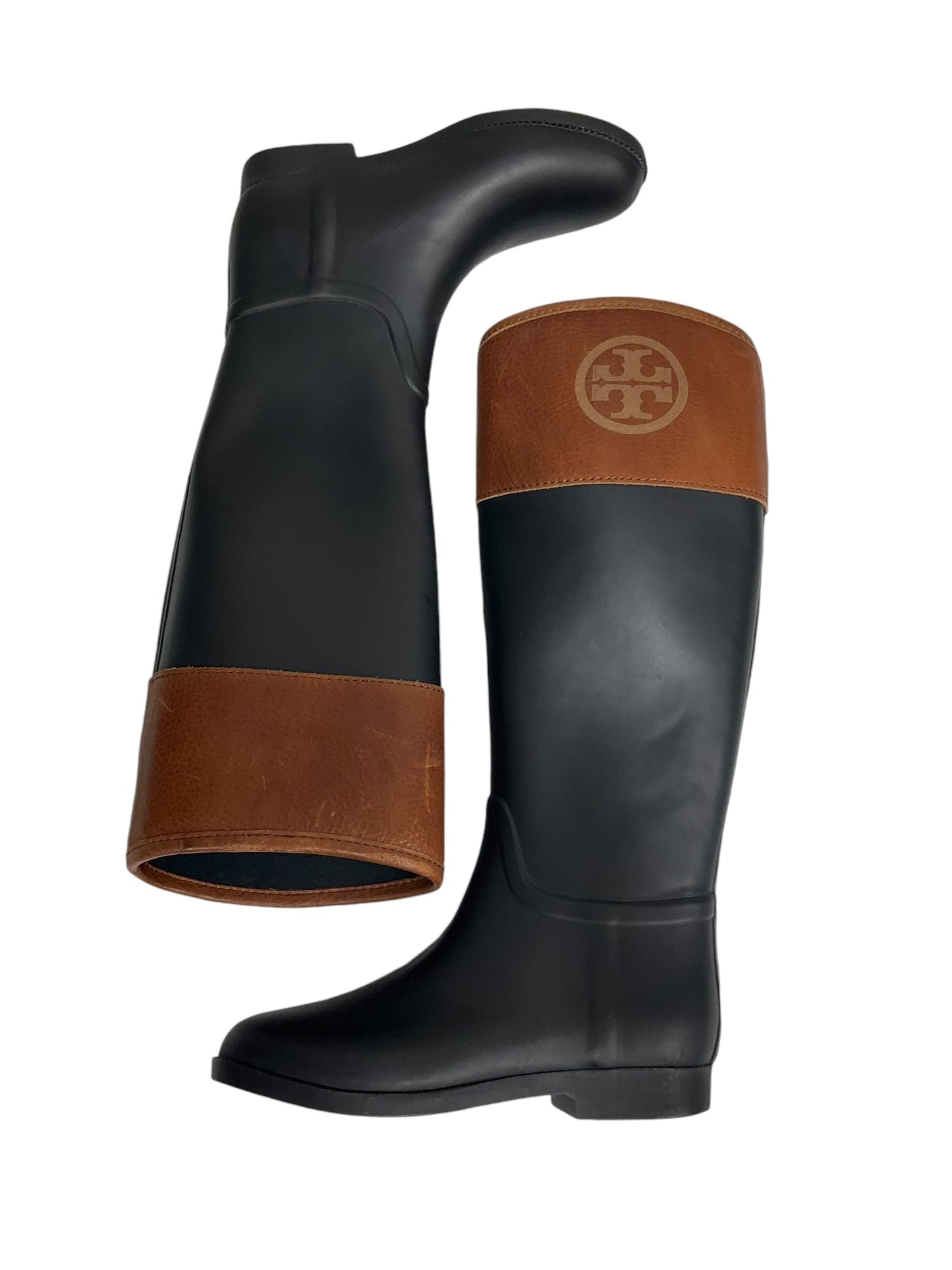 Boots Rain By Tory Burch In Black & Brown, Size: 6