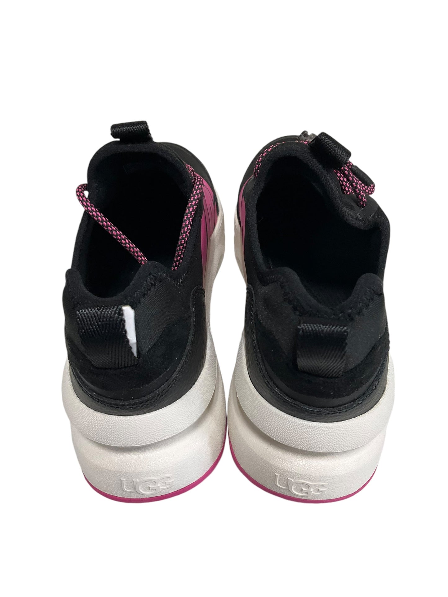 Shoes Athletic By Ugg In Black & Pink, Size: 6