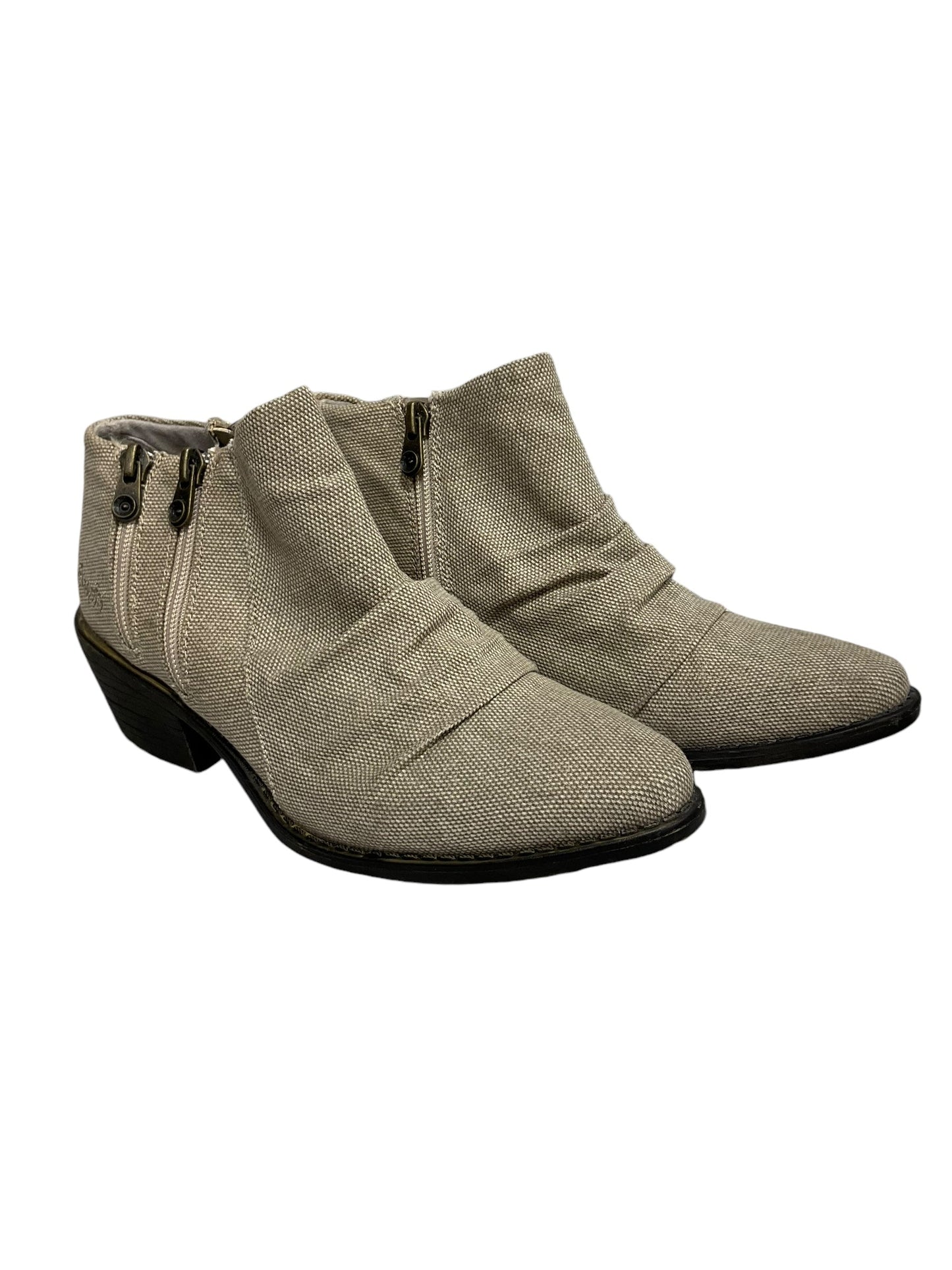 Boots Ankle Heels By Blowfish In Taupe, Size: 8