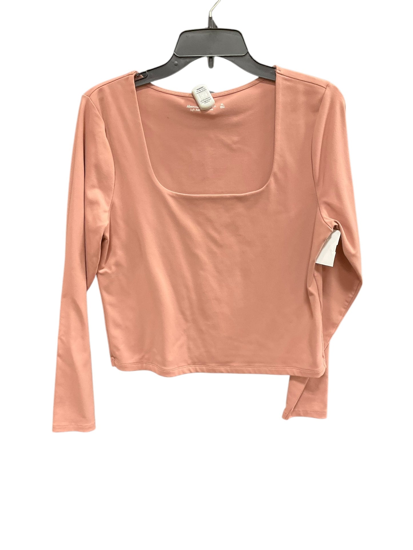 Top Long Sleeve By Abercrombie And Fitch In Beige, Size: Xl