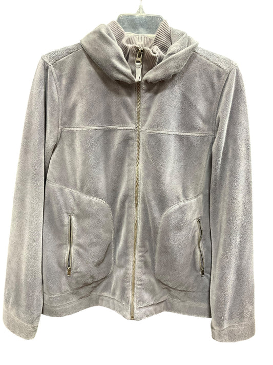 Jacket Fleece By Clothes Mentor In Grey, Size: L