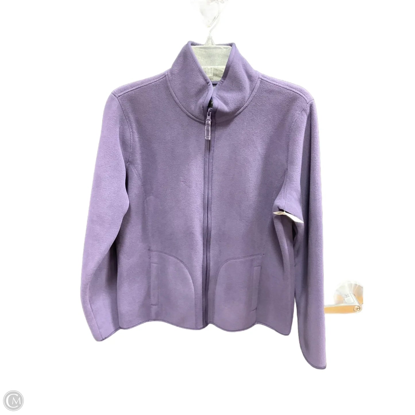 Jacket Fleece By Clothes Mentor In Purple, Size: M