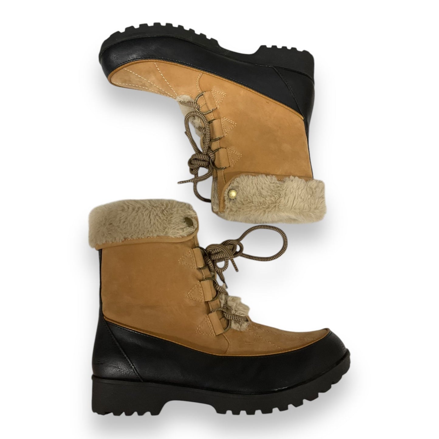 Boots Snow By Jbu By Jambu In Black & Tan, Size: 9