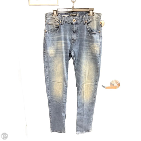 Jeans Straight By Inc In Blue Denim, Size: 14