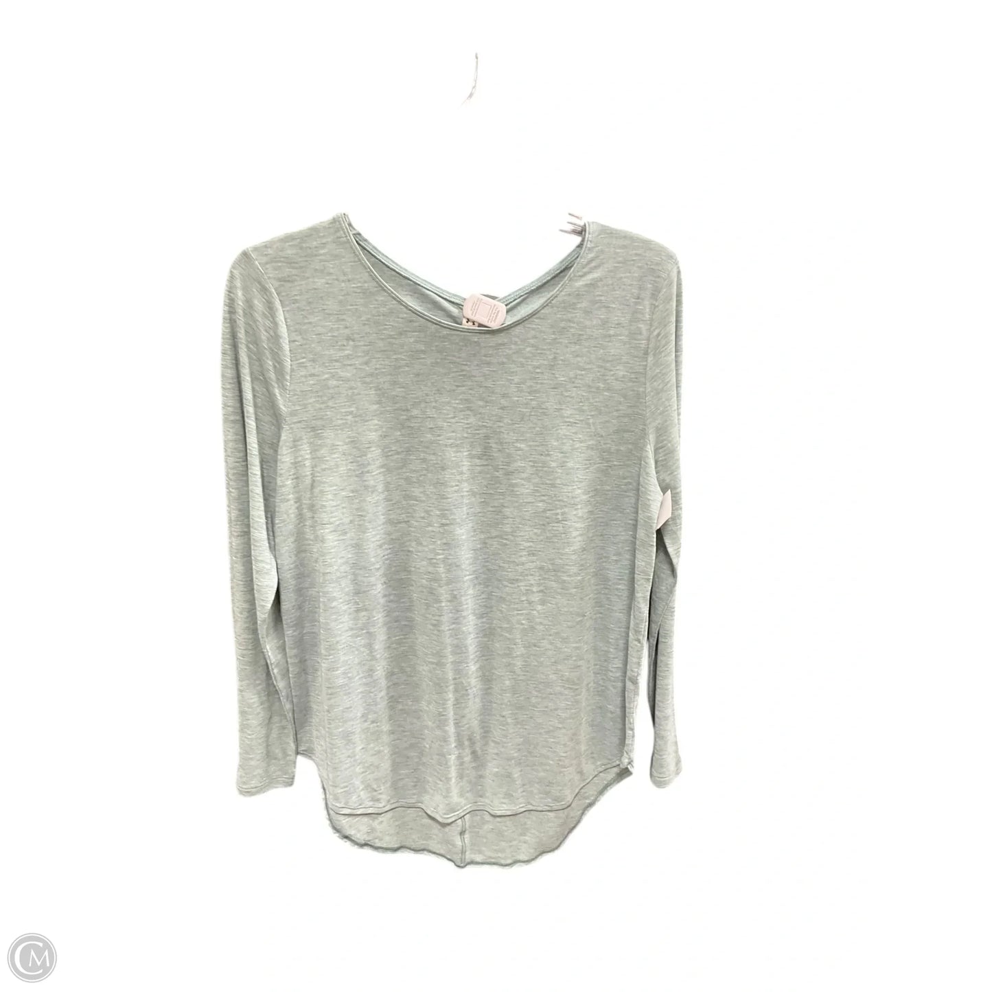 Athletic Top Long Sleeve Crewneck By Under Armour In Green, Size: M