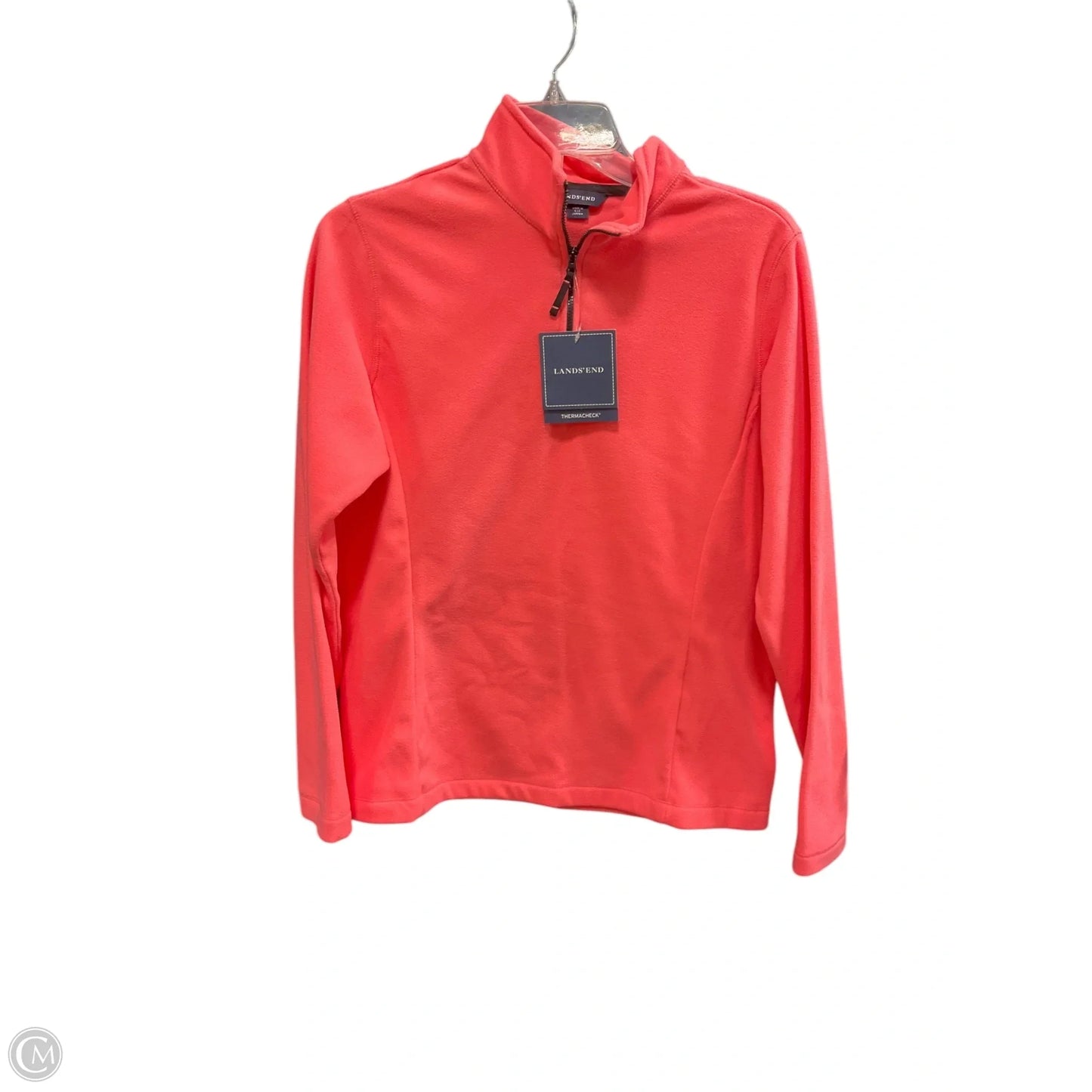 Jacket Fleece By Lands End In Orange, Size: S