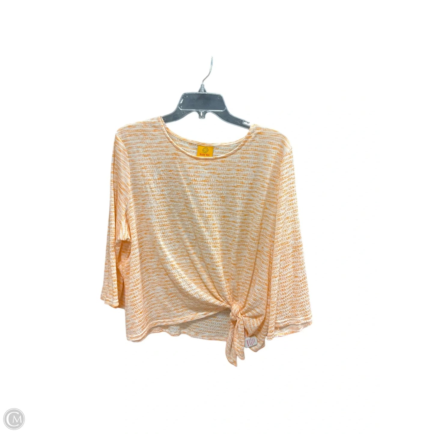 Top Long Sleeve By Ruby Rd In Orange, Size: Xl