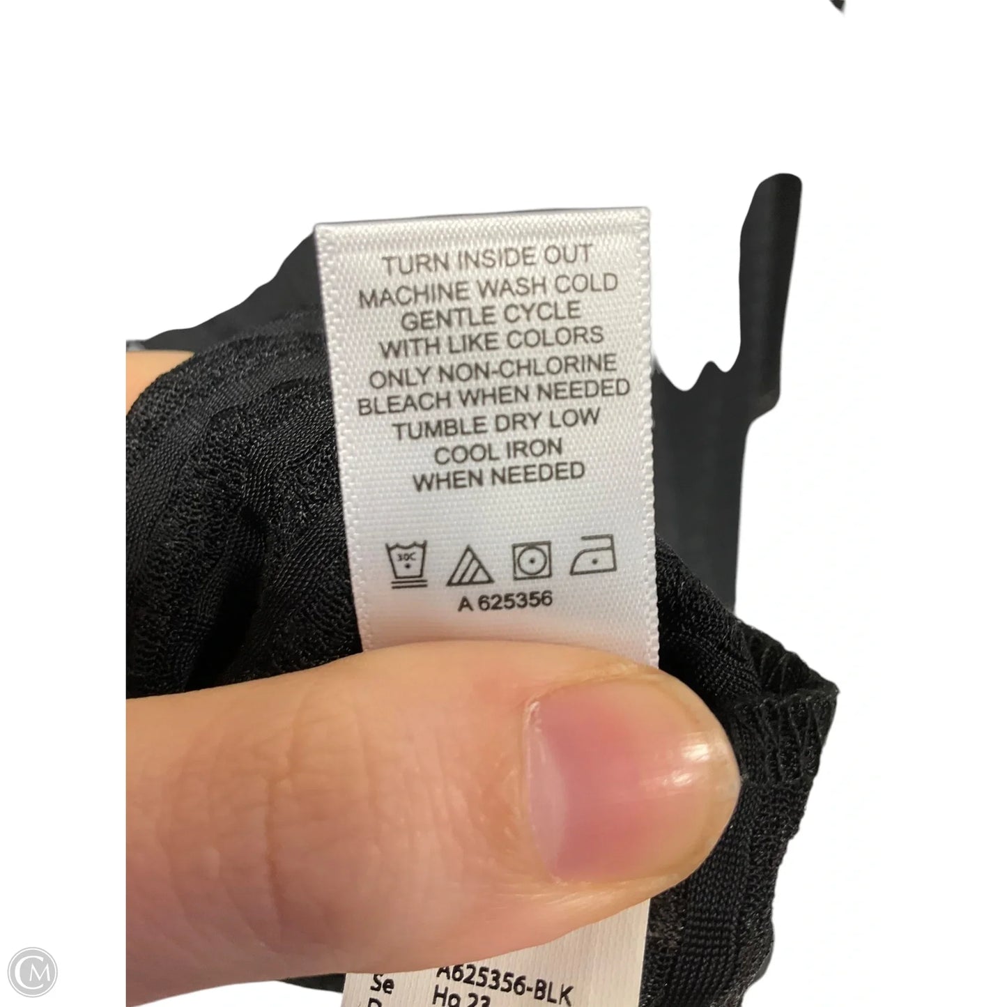 Top Long Sleeve By Logo In Black, Size: S