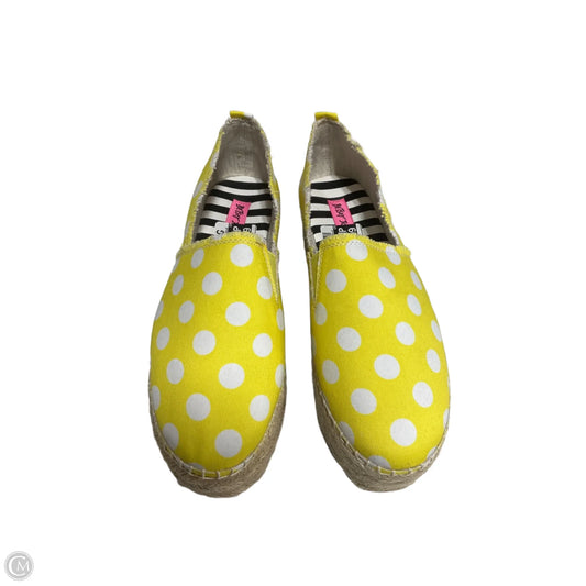 Shoes Heels Platform By Betsey Johnson In Yellow, Size: 7.5