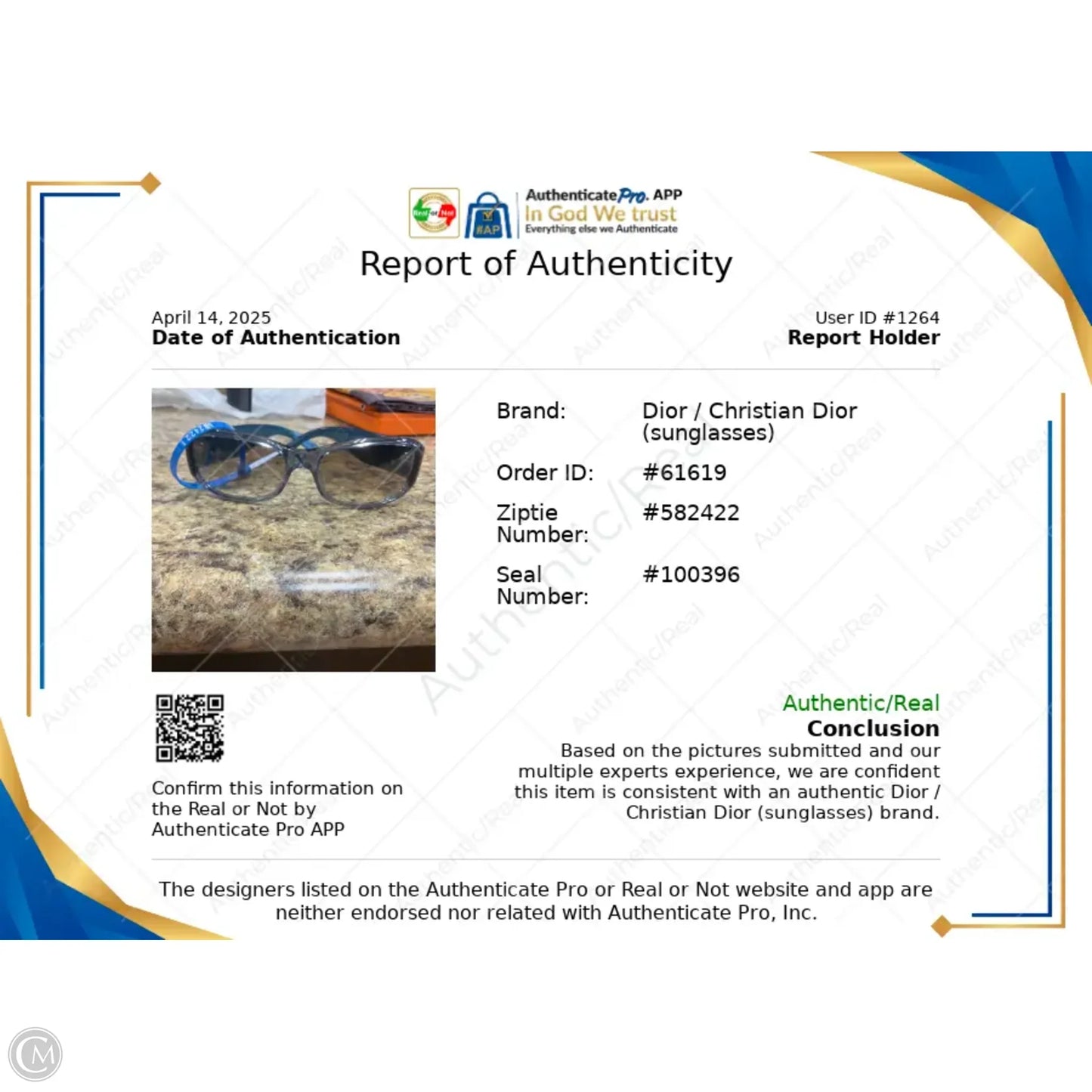 Sunglasses Luxury Designer By Dior