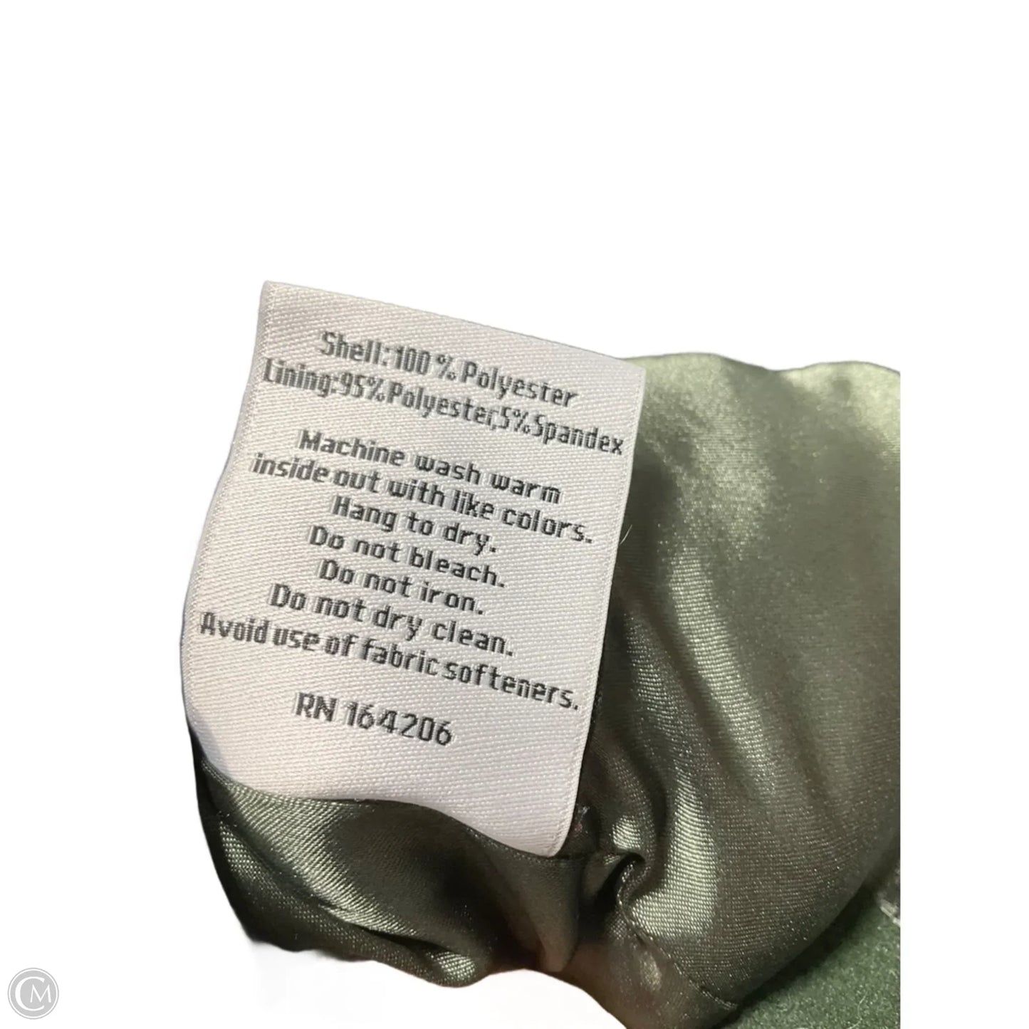 Coat Faux Fur & Sherpa By Cma In Green, Size: Xs