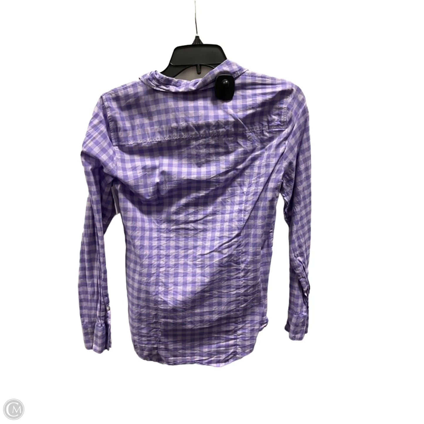 Blouse Long Sleeve By J. Crew In Purple, Size: S